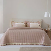 Bouti Liso con Puntilla y Volante Rosa
