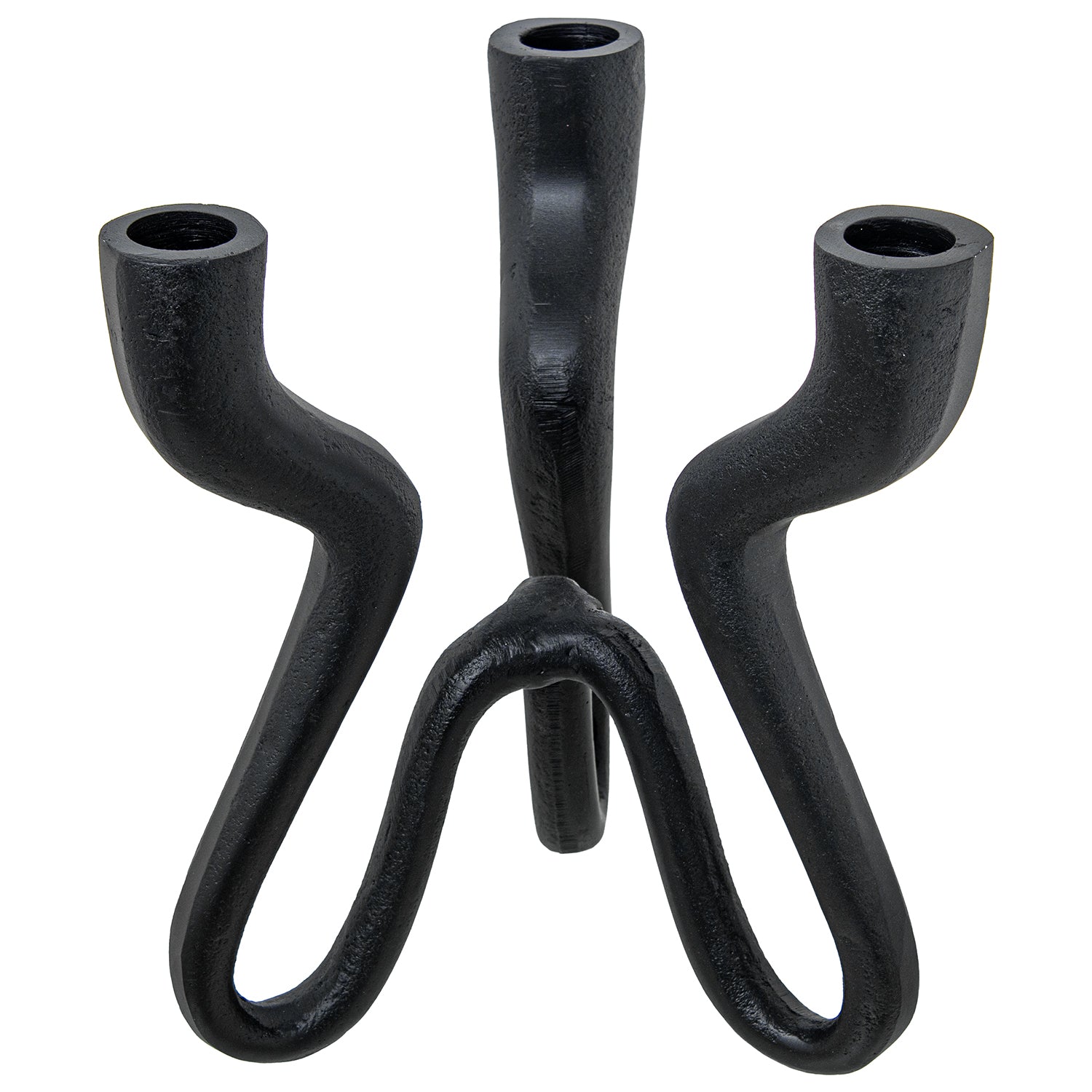 Candelabro Escultural Negro