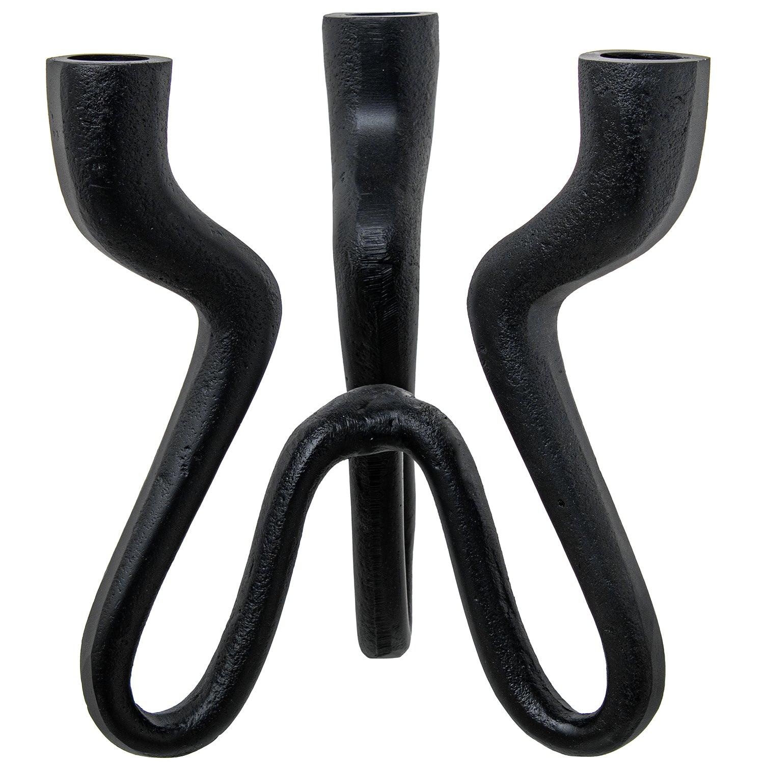 Candelabro Escultural Negro