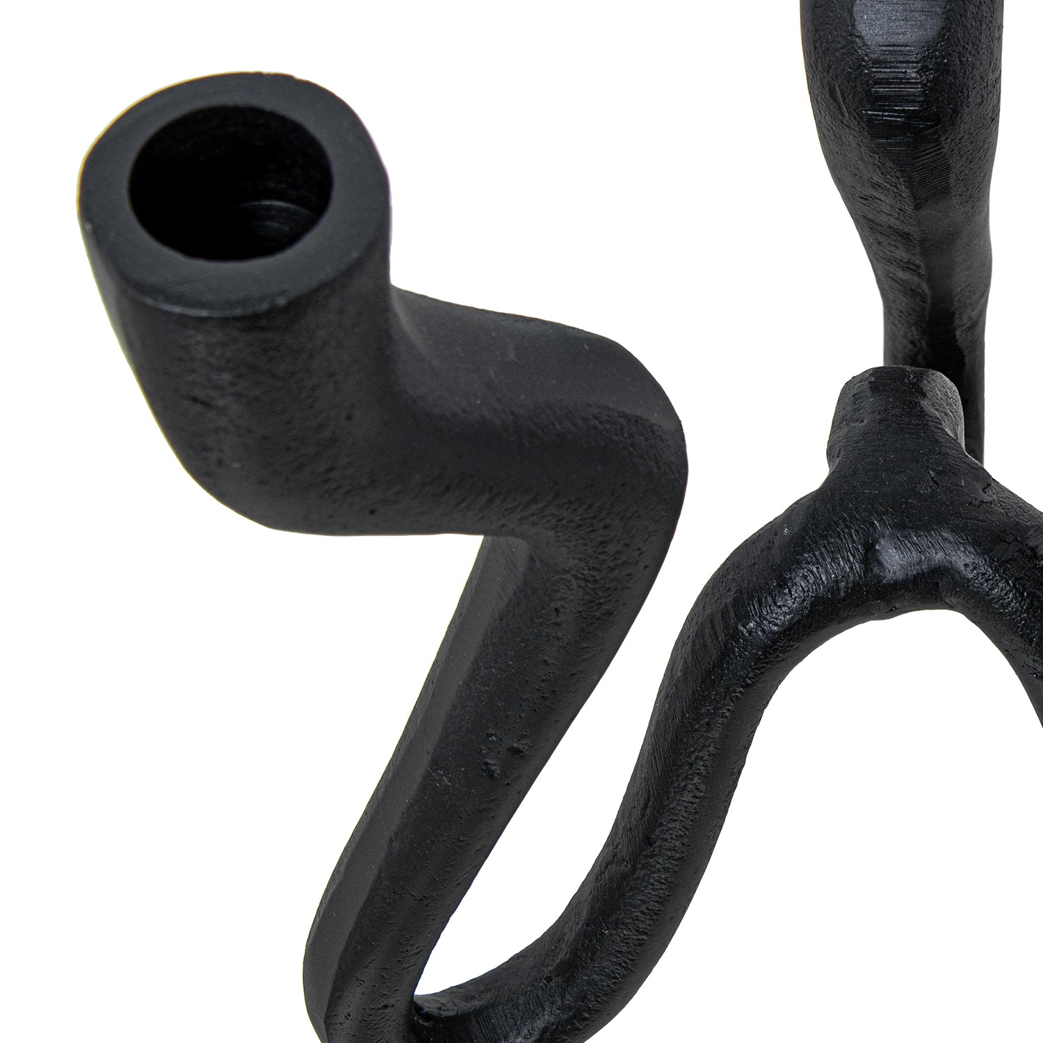 Candelabro Escultural Negro