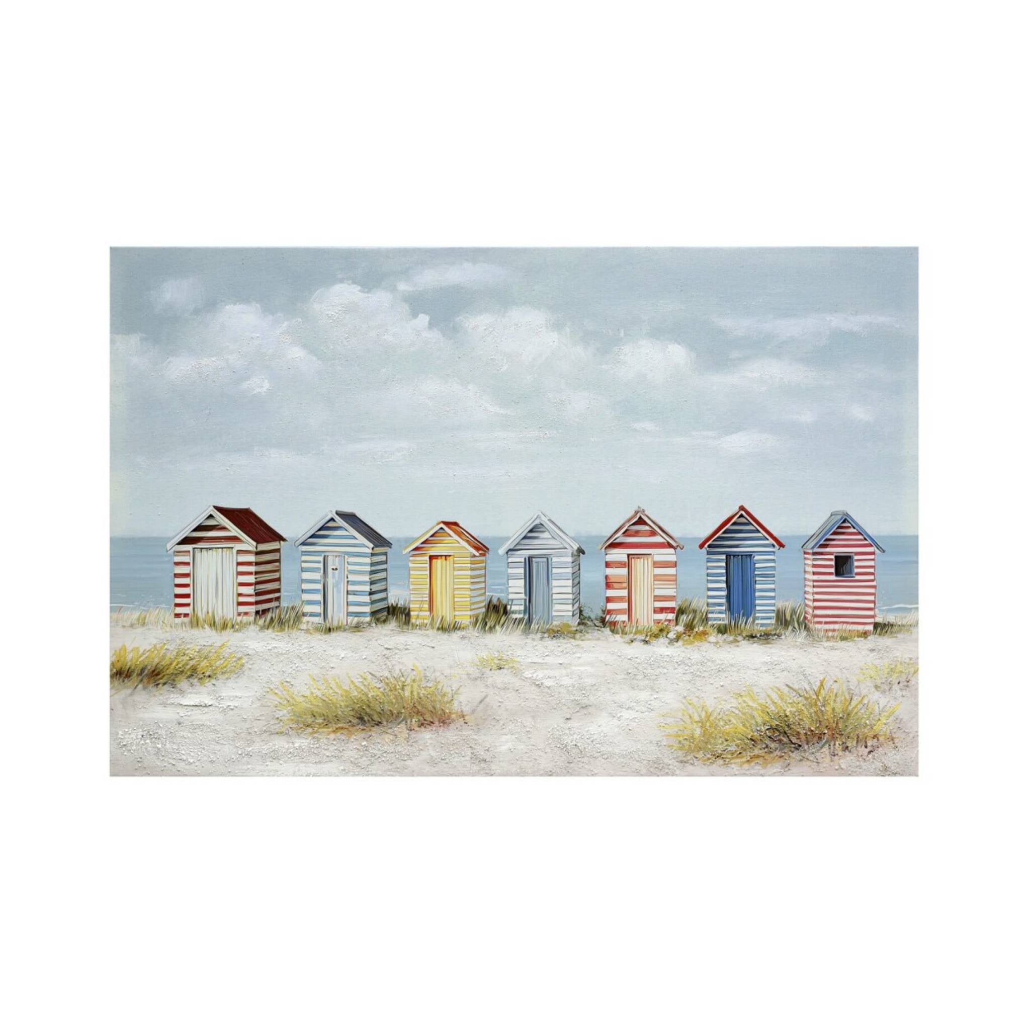 Lienzo Decorativo Casetas de Playa