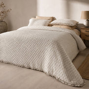 Colcha Trama Decorativa Beig