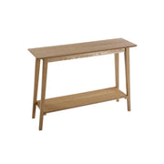 Consola Madera Natural Dos Niveles
