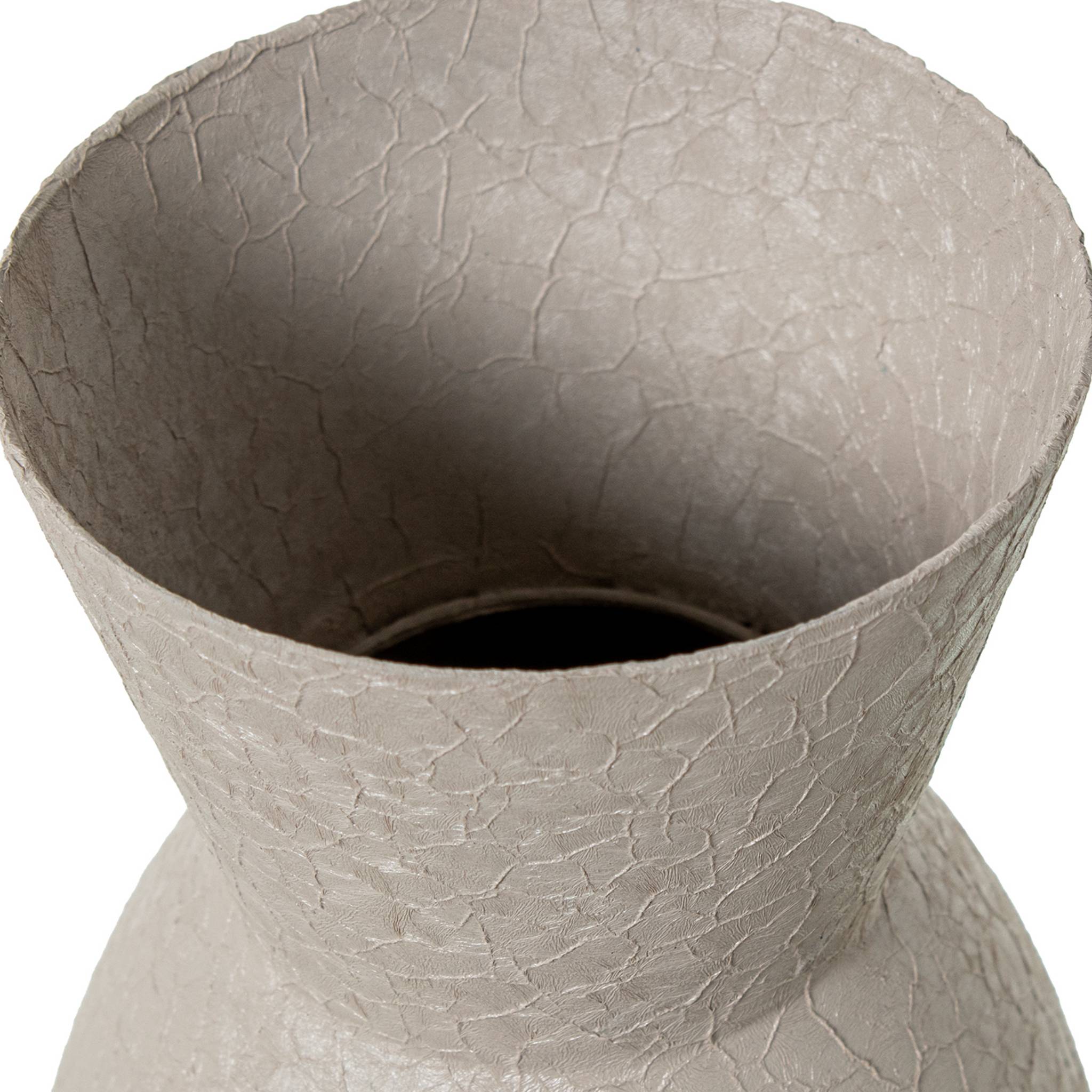 Jarrón Escultural Metal Mate
