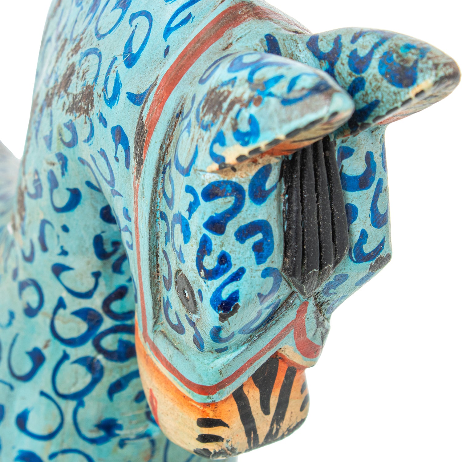 Figura Caballo Madera Pintada