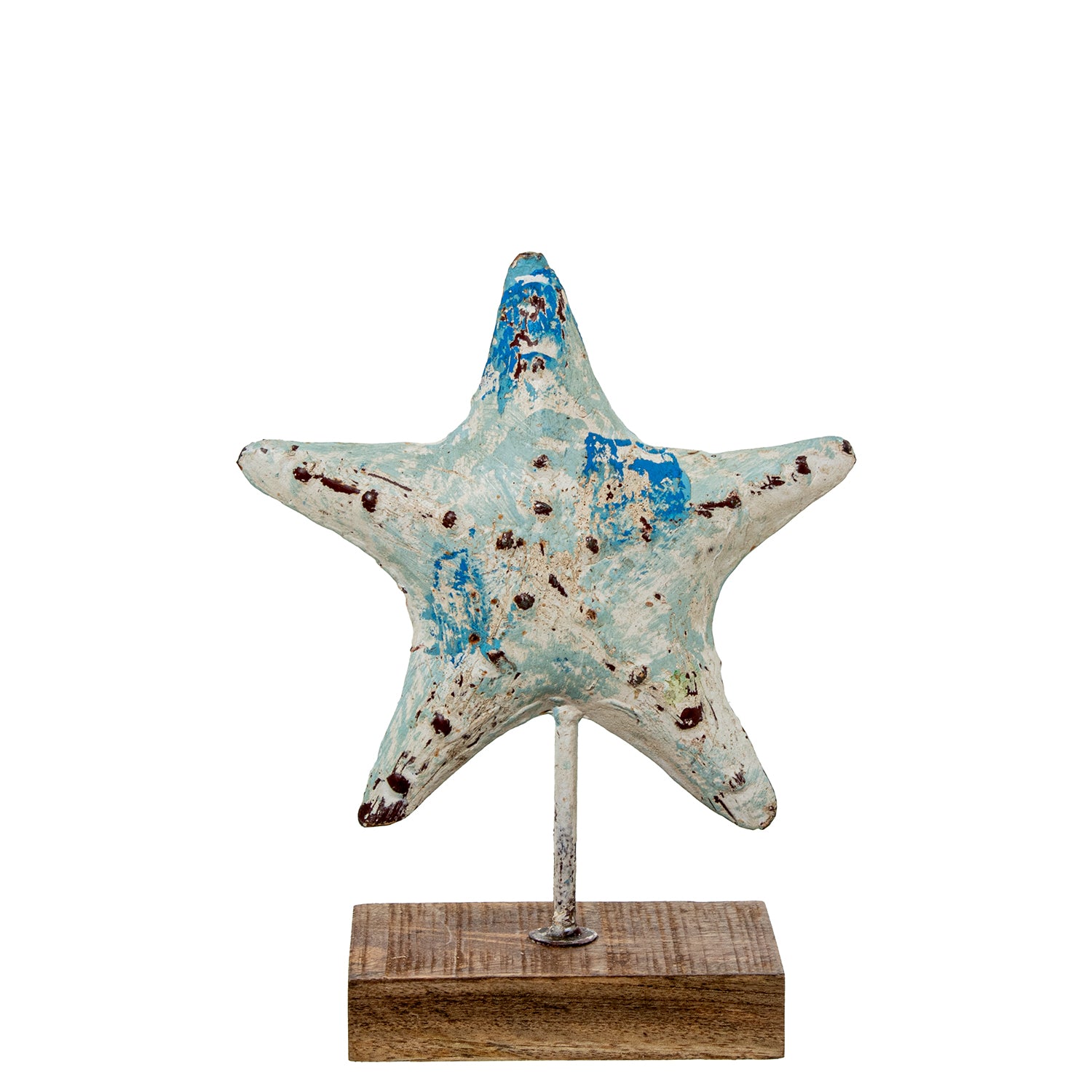 Figura Estrella de Mar Metal Pintado