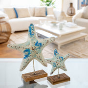 Figura Estrella de Mar Metal Pintado