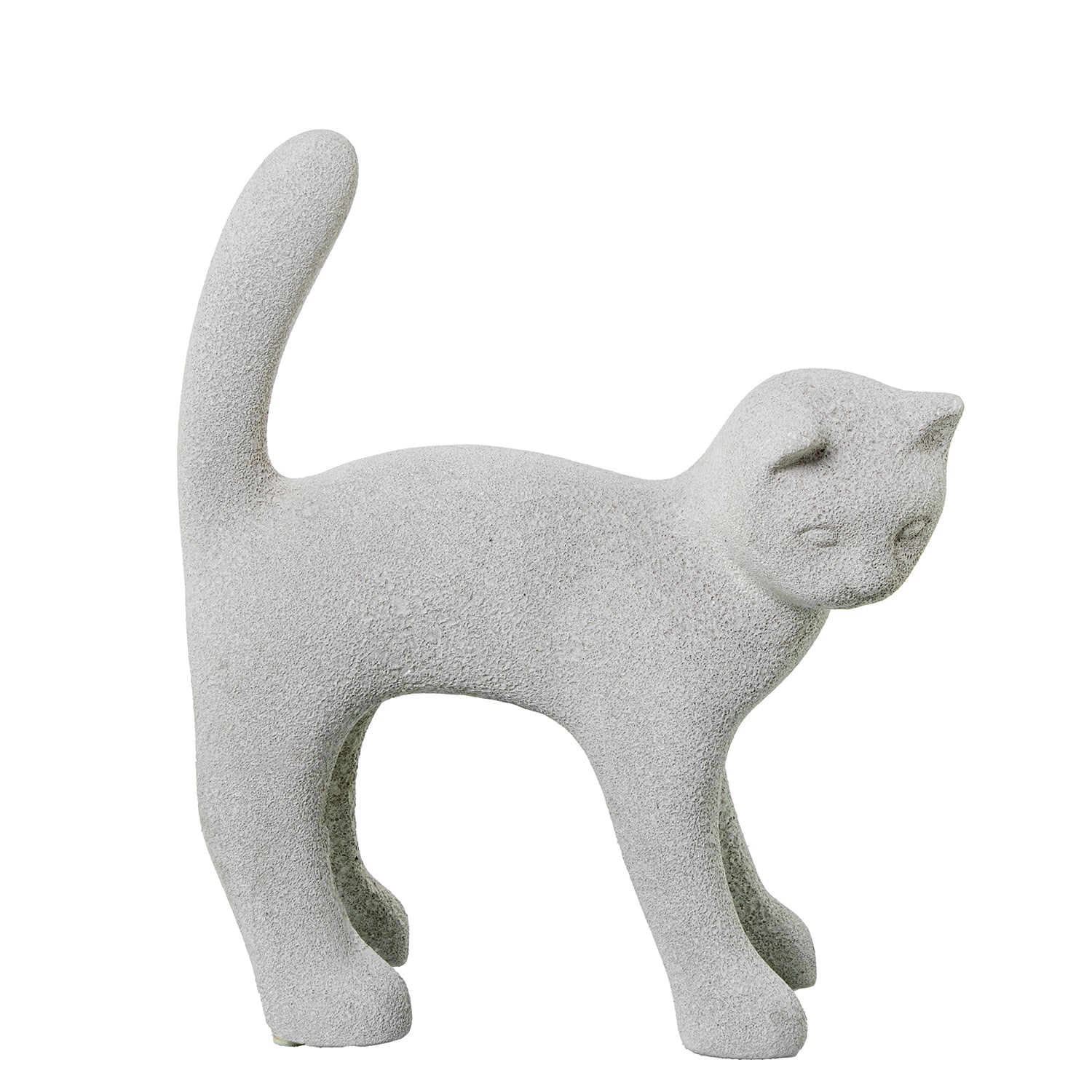 Figura Gato Cerámica Efecto Piedra