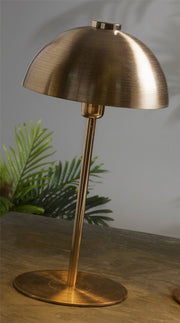 Lámpara de Mesa Metal Oro Rosa