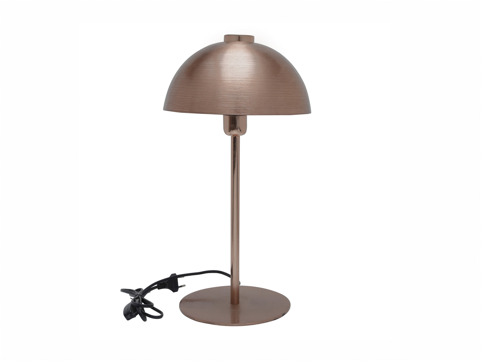 Lámpara de Mesa Metal Oro Rosa