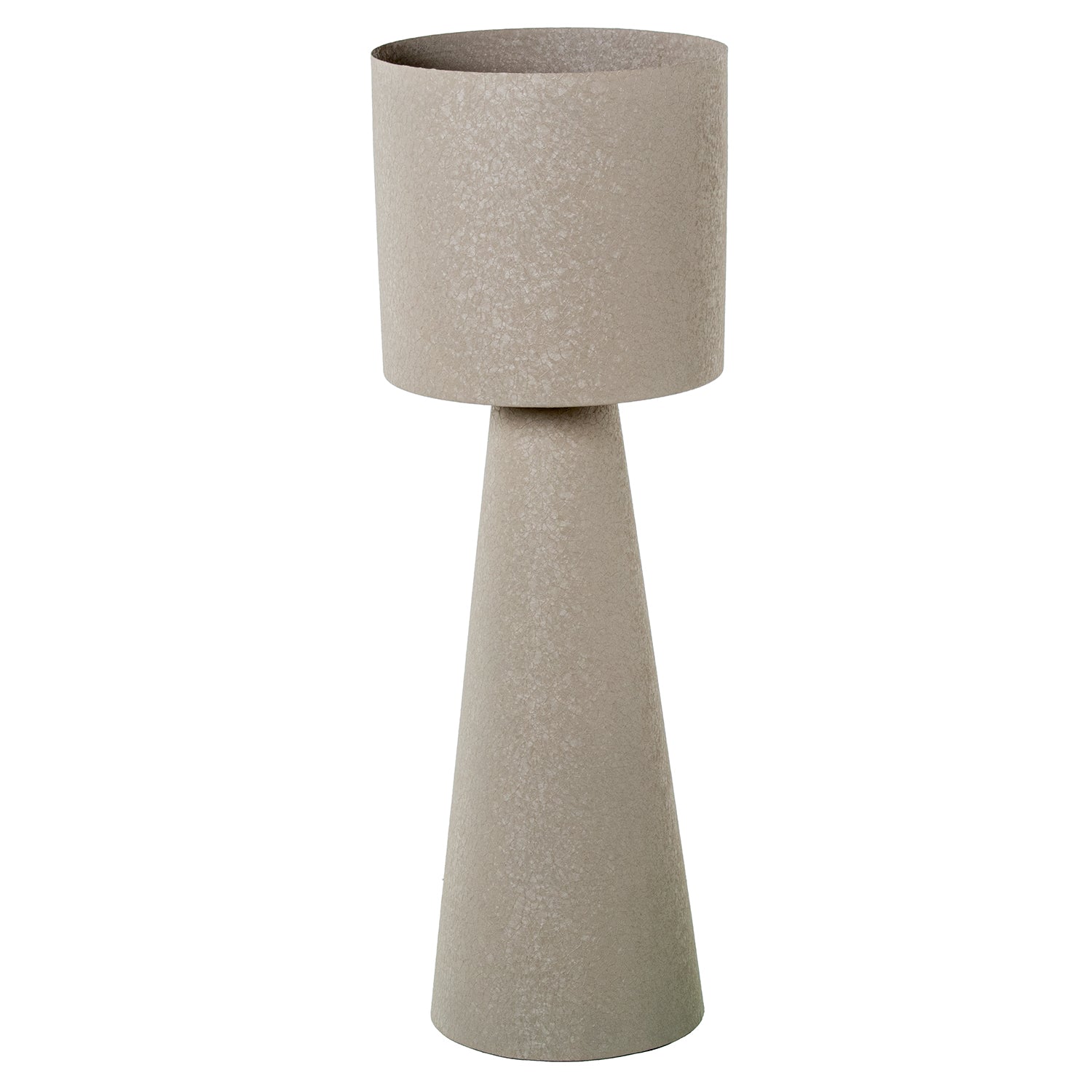 Macetero Escultural Metal Mate