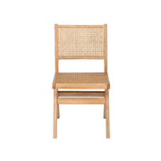 Silla Madera y Ratán Natural