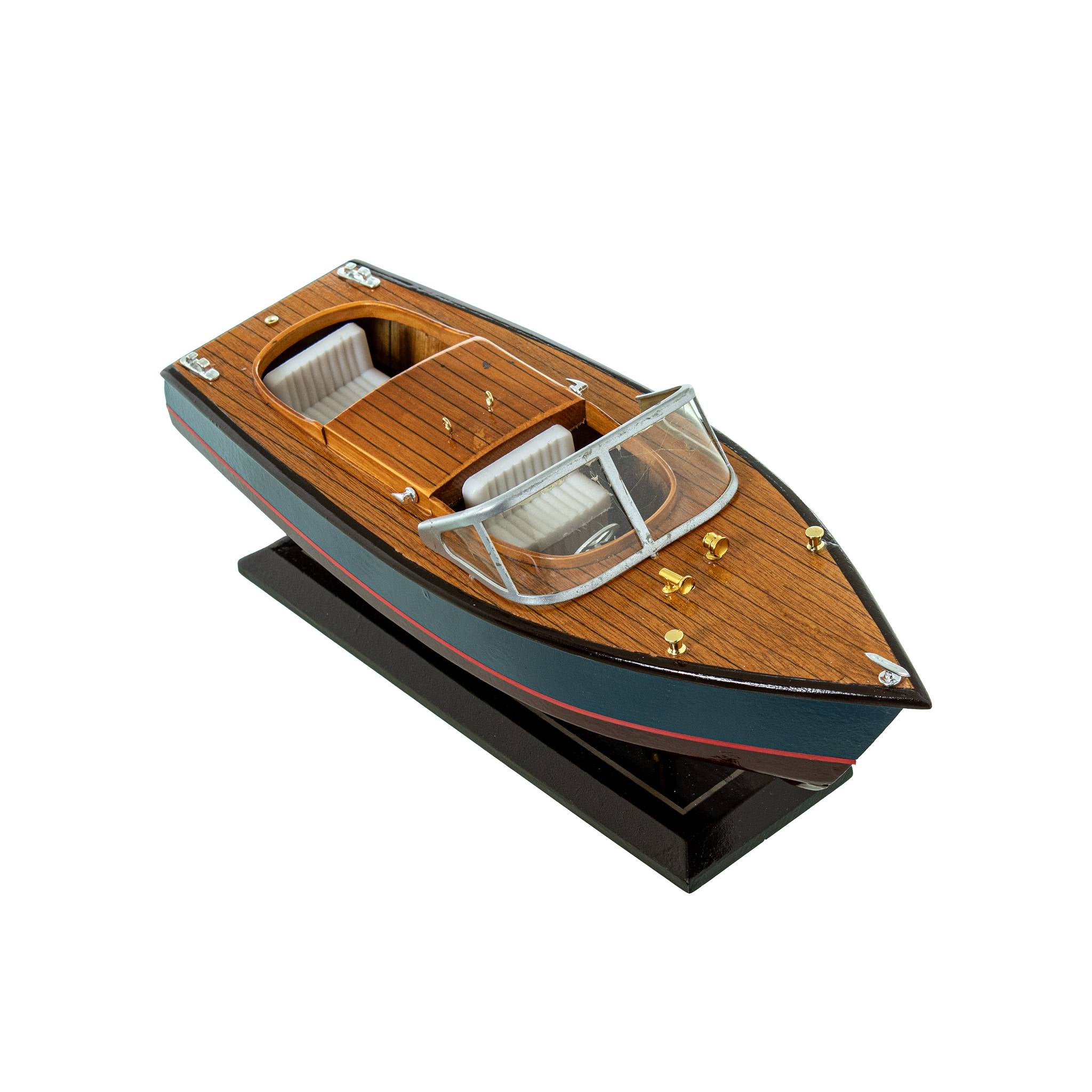 Figura Lancha Vintage Madera