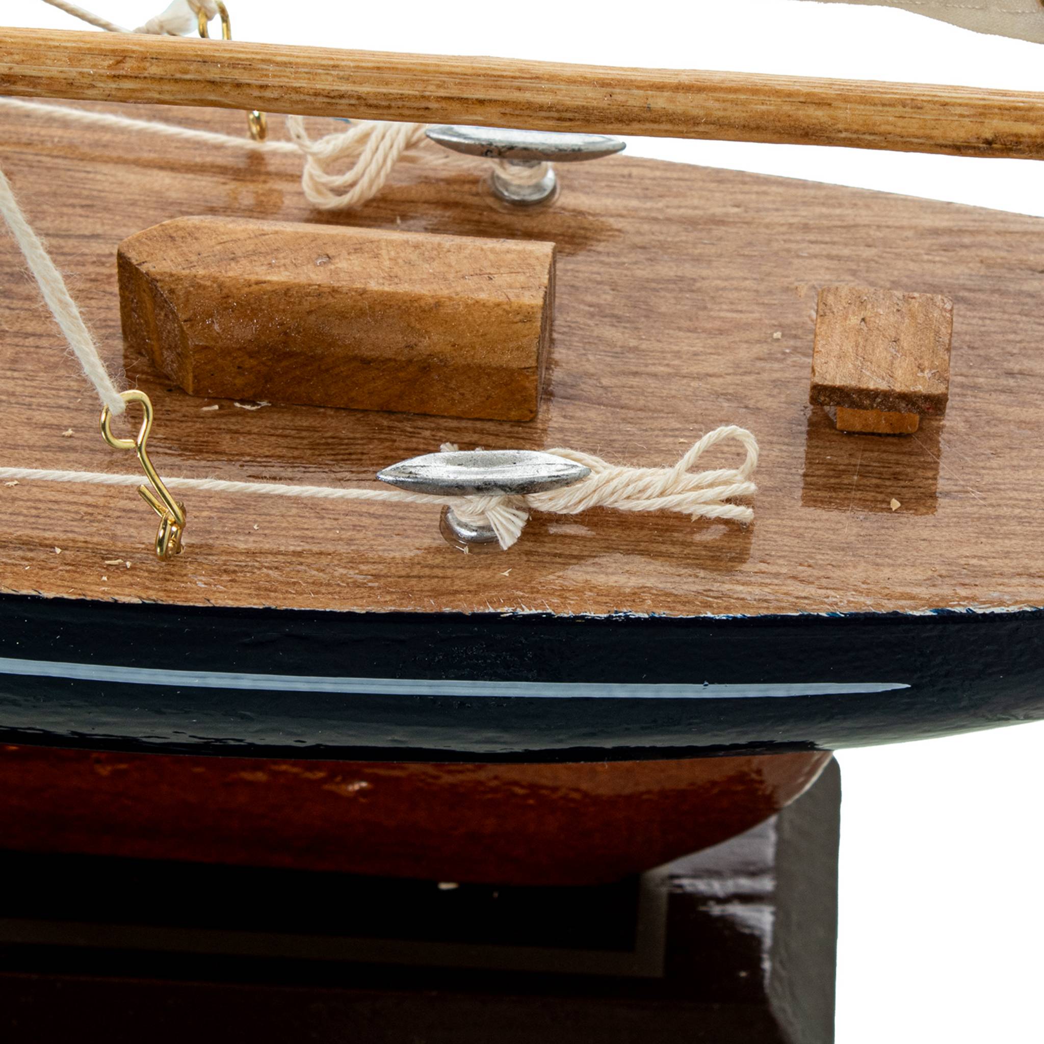 Figura Velero Madera Acabado Artesanal