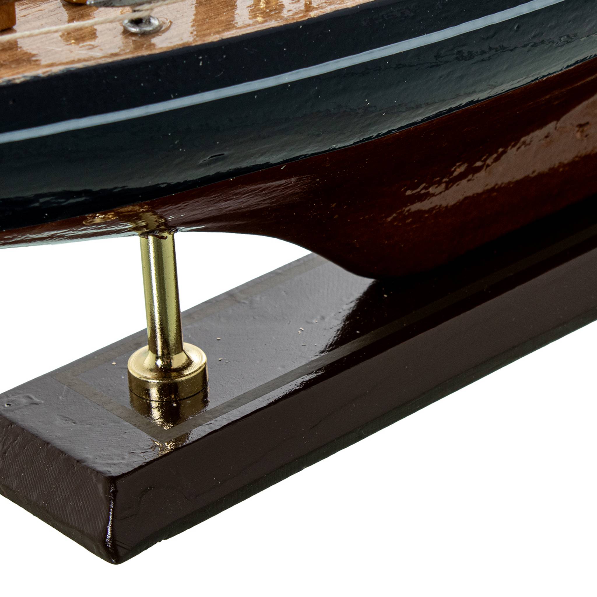 Figura Velero Madera Acabado Artesanal
