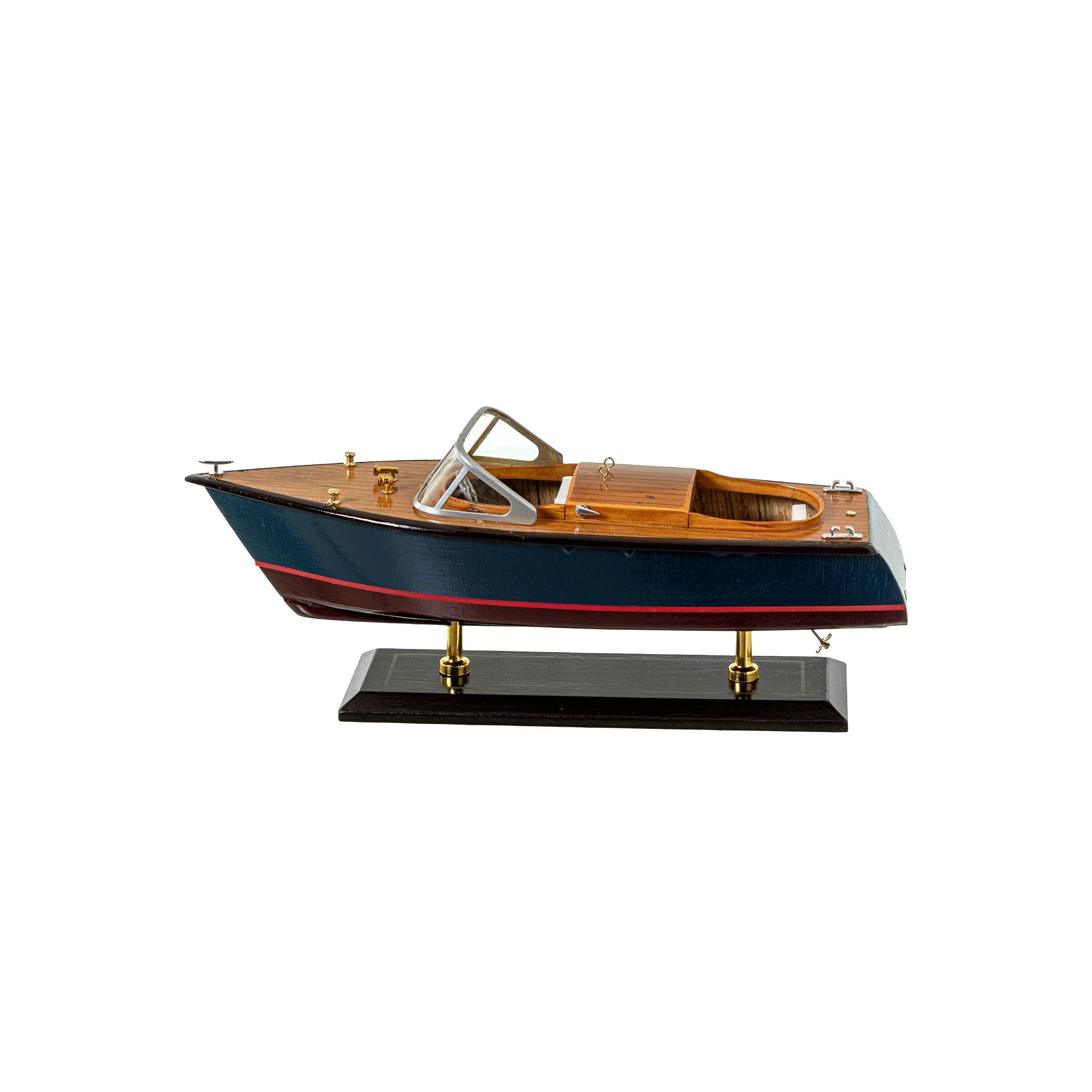 Figura Lancha Vintage Madera