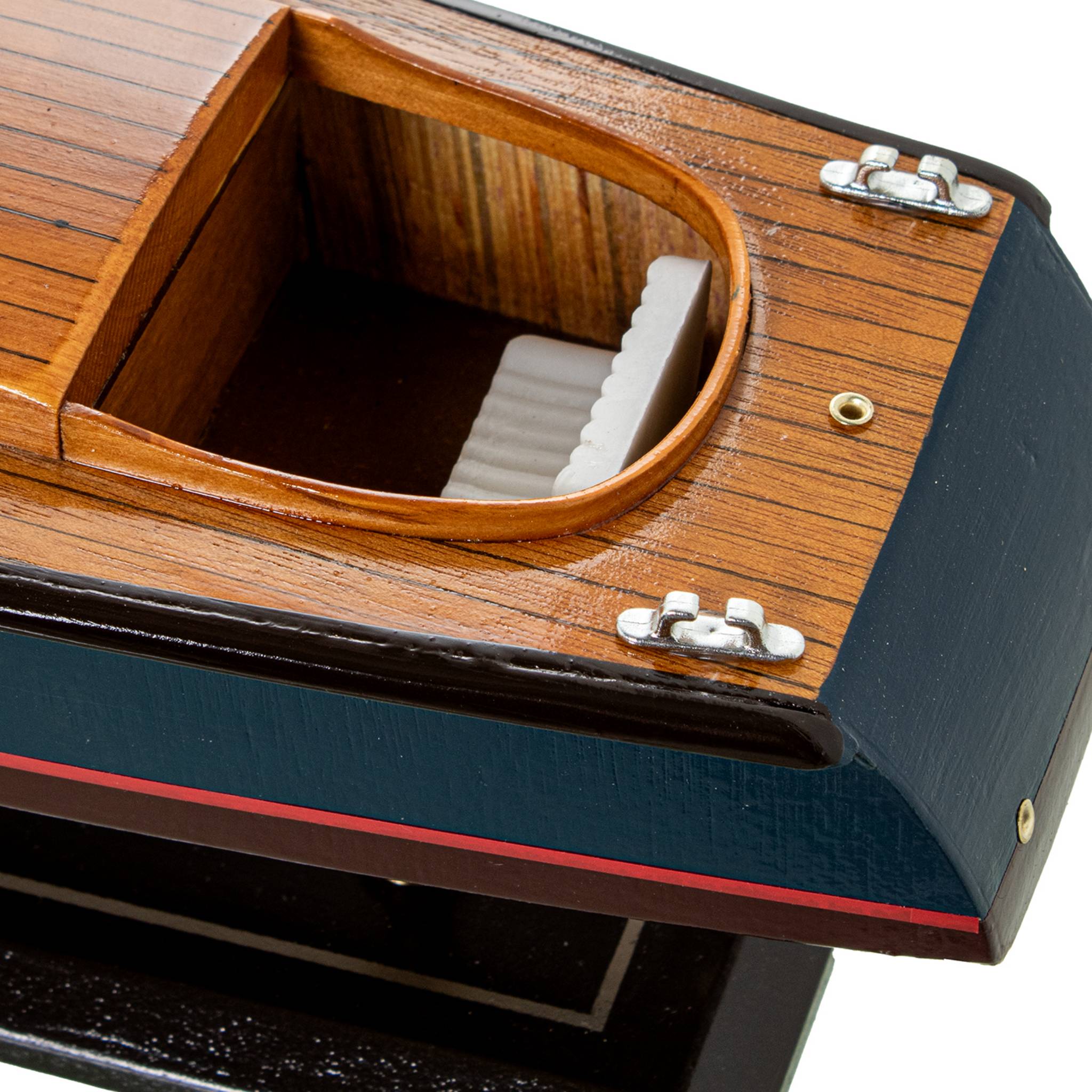 Figura Lancha Vintage Madera