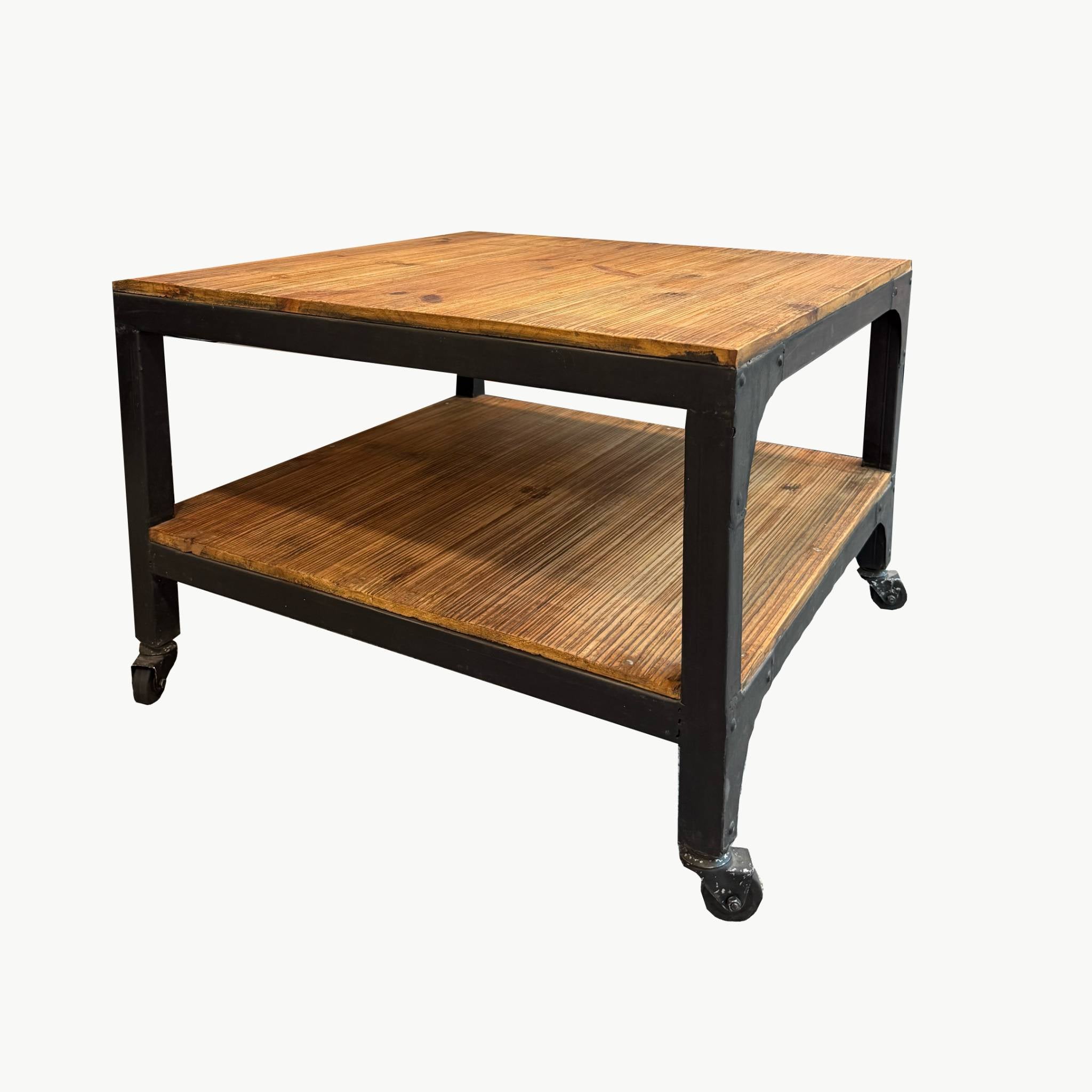Mesa Diseño Industrial Madera y Hierro