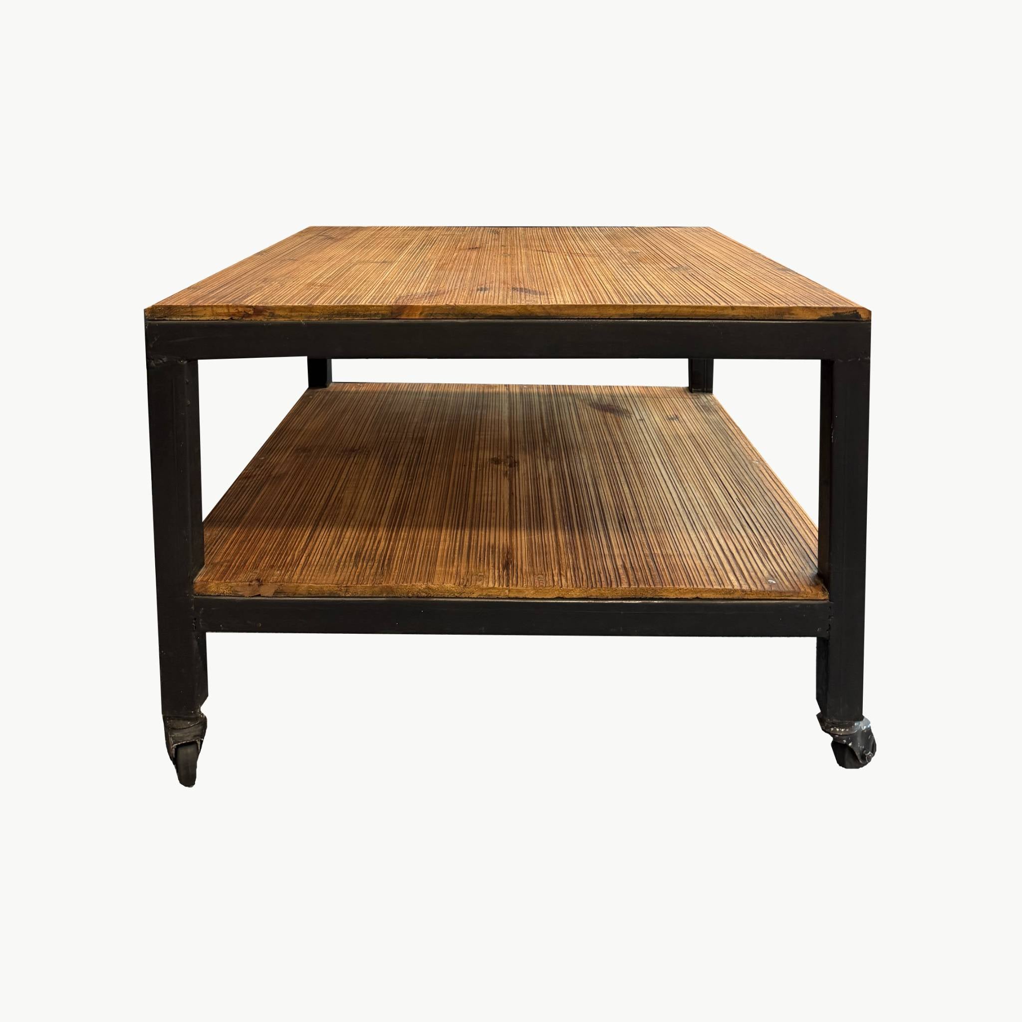 Mesa Diseño Industrial Madera y Hierro