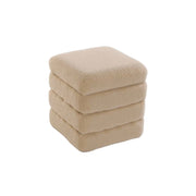 Puff Bouclé Canela con Almacenaje